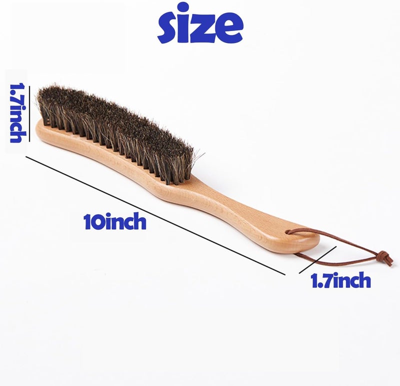 YUANSHAO Cleaning Brush for Bread Proofing Baskets/Countertops/Wood Pulp Banneton/Proofing Cloth,Horse Hair Brush for Cleaning Flour,Natural Wood Handle,Banneton Brush,Hang Hole Design - Image 5